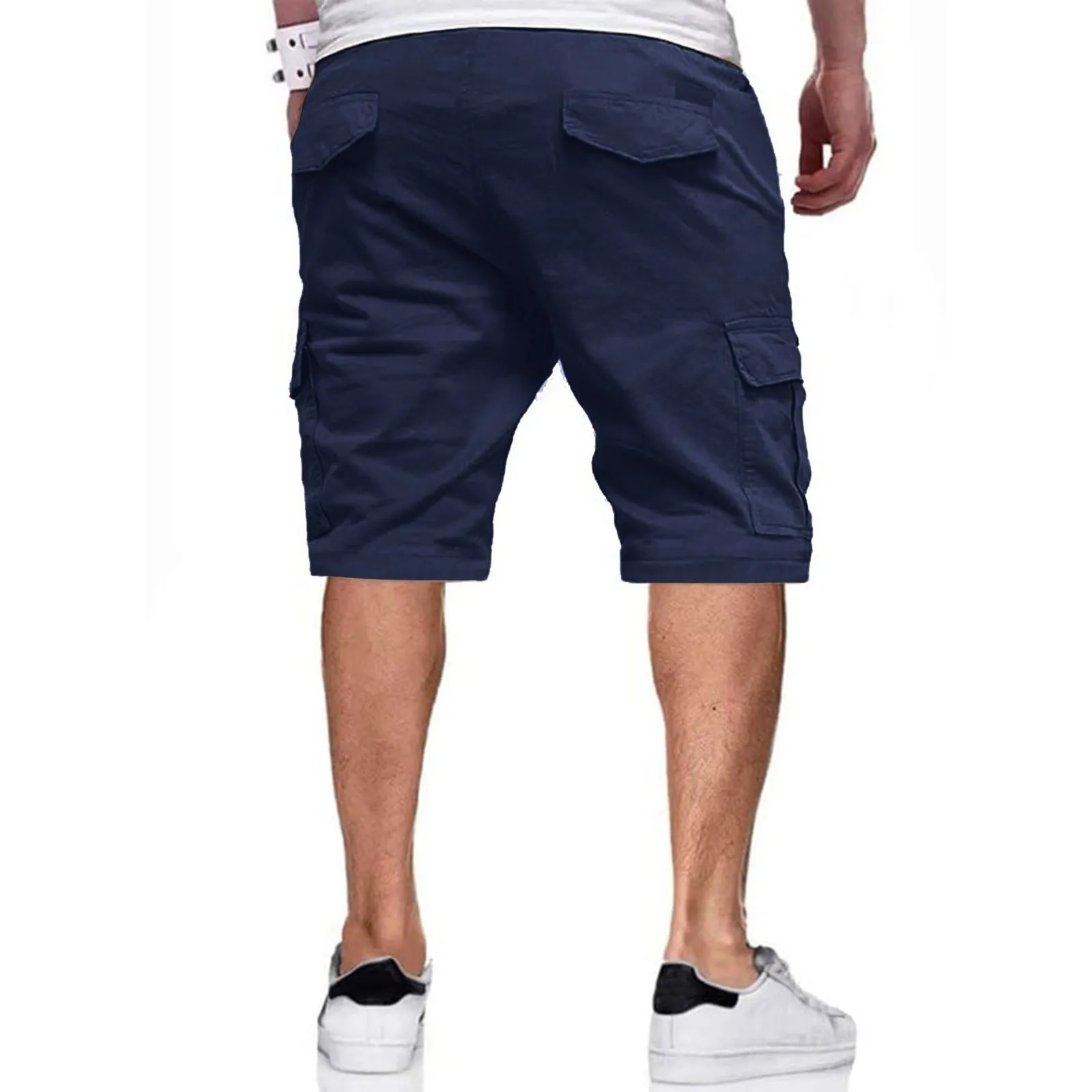 Men's Summer Casual Style Knee Length Patchwork Outdoor Cargo Shorts