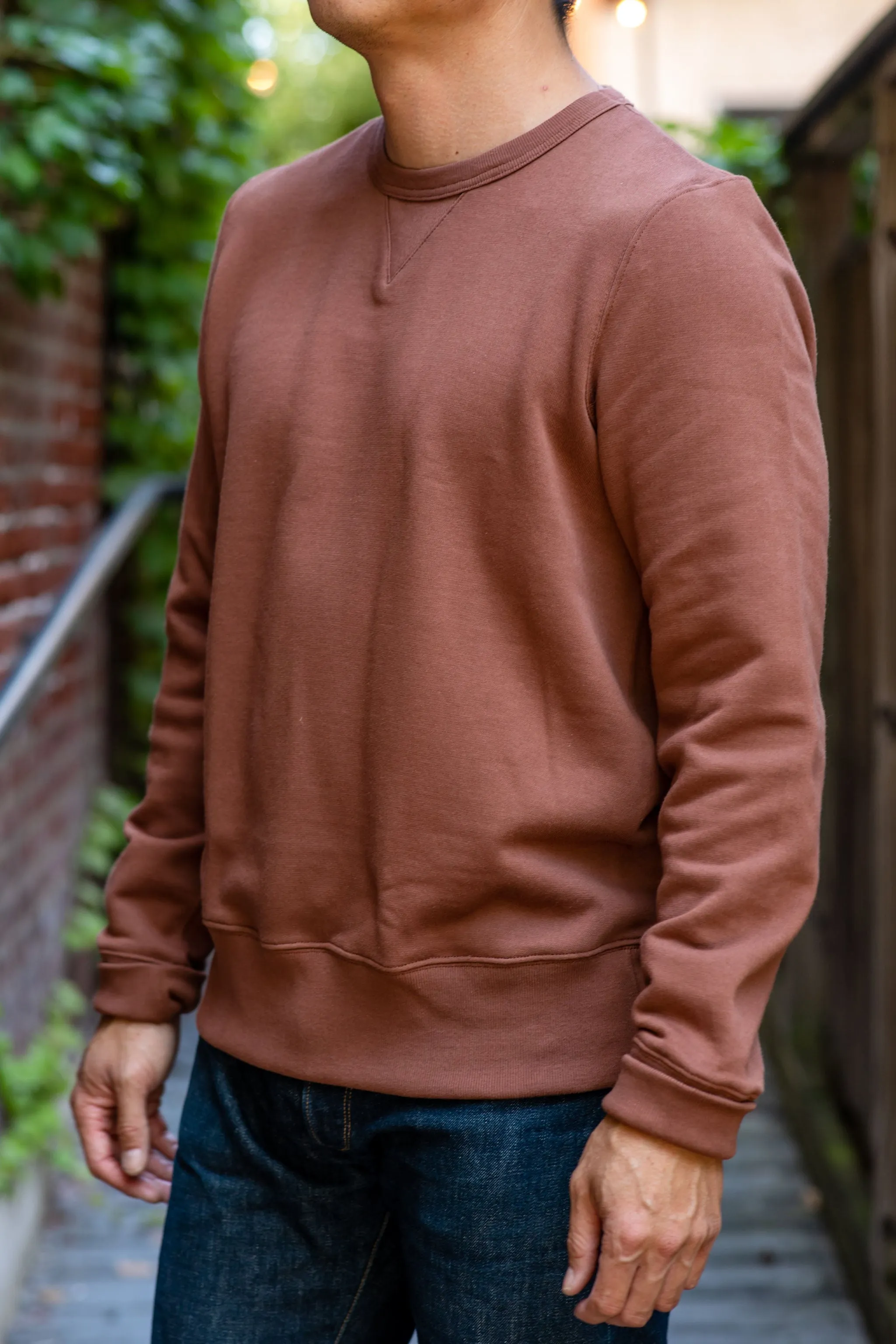 Merz b. Schwanen 346 Crew Neck Sweatshirt - Tan