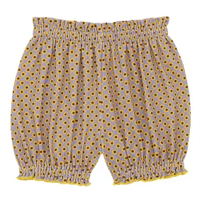 Misha & Puff Child Bubble Shorts Pewter Flower Dot