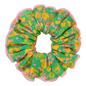 Misha & Puff Child Scrunchie Clover Tisbury Garden Green