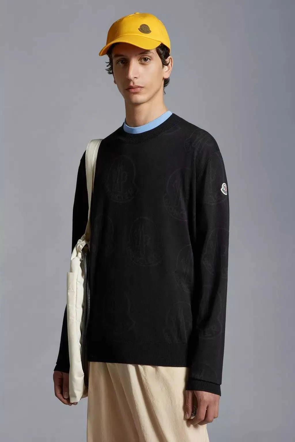 MONCLER  |Long Sleeves Plain Logo FX Advantage / Exclusive Sweaters