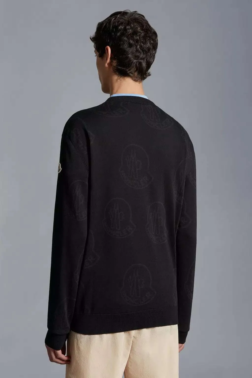 MONCLER  |Long Sleeves Plain Logo FX Advantage / Exclusive Sweaters