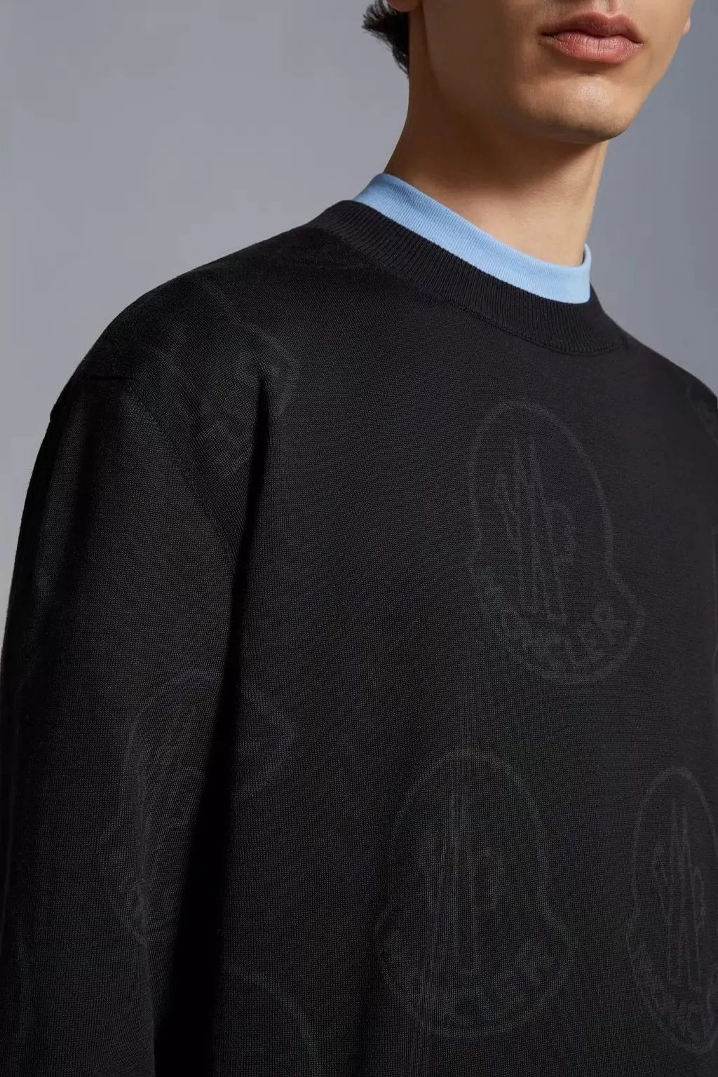 MONCLER  |Long Sleeves Plain Logo FX Advantage / Exclusive Sweaters