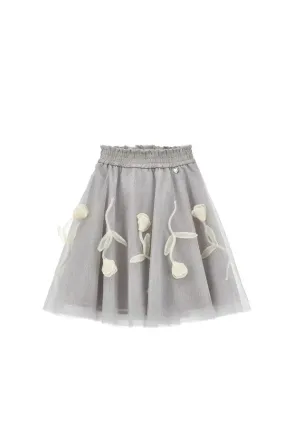 Monnalisa Glitter Tulle Skirt