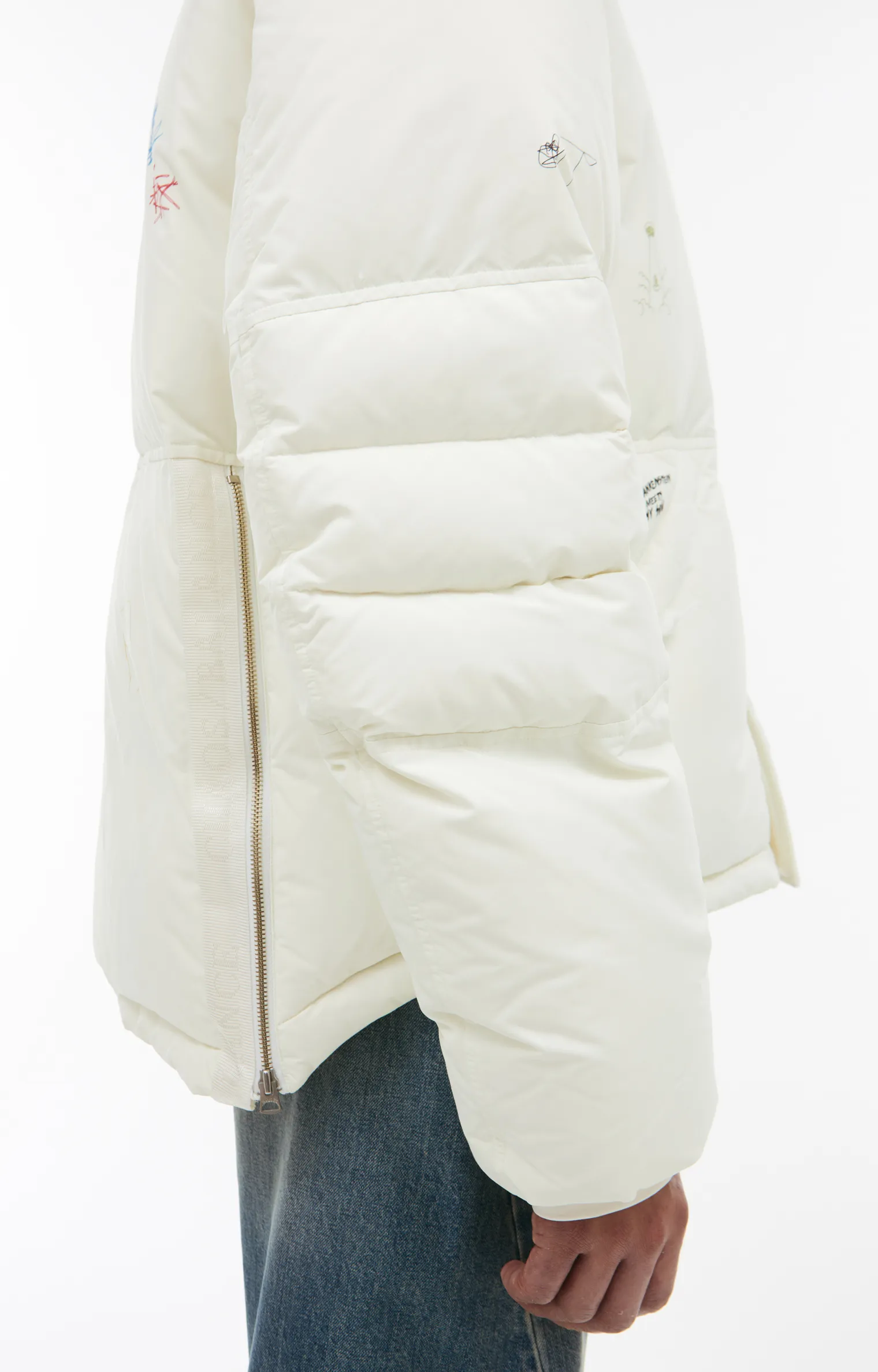 Monoprint down jacket Undercover