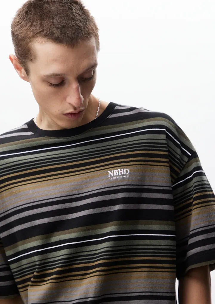 NEIGHBORHOOD  |Crew Neck Pullovers Stripes Unisex Street Style Cotton