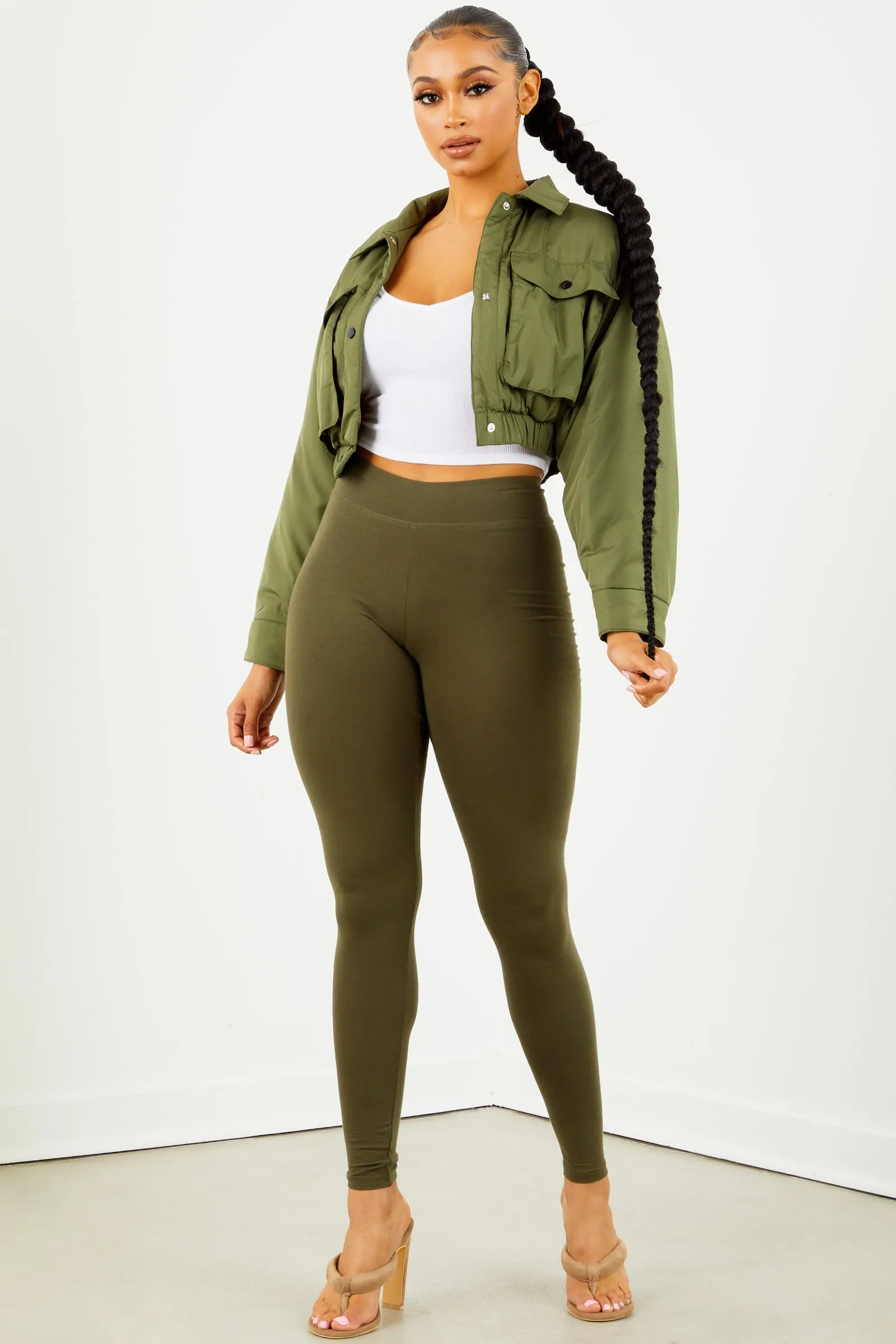 Olive High Rise Legging