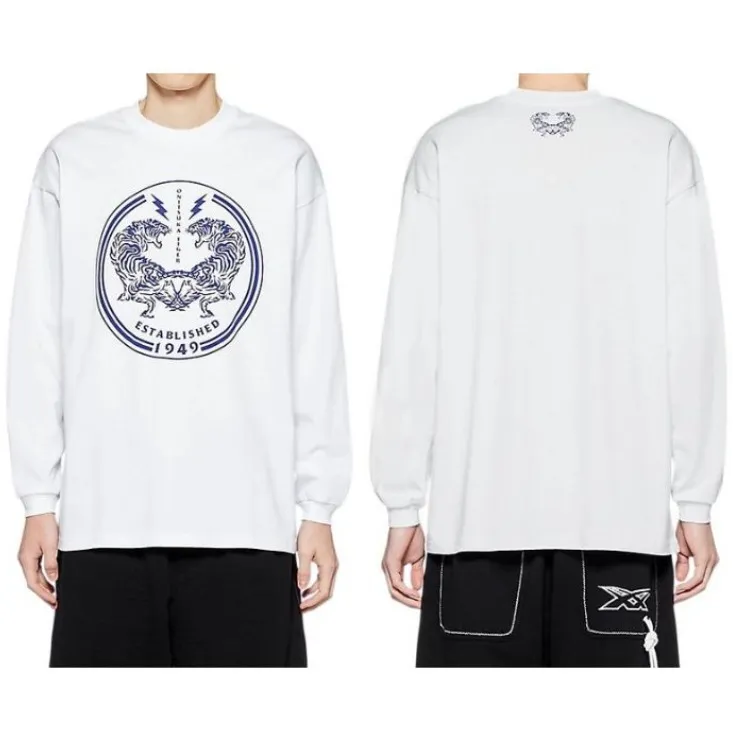 Onitsuka Tiger  |Crew Neck Pullovers Unisex Long Sleeves Plain