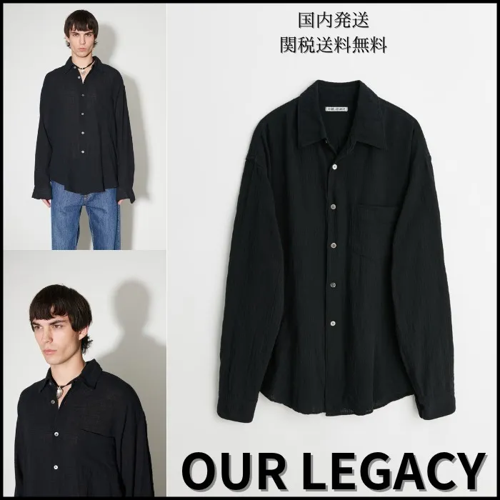 OUR LEGACY  |Long Sleeves Plain Cotton Shirts