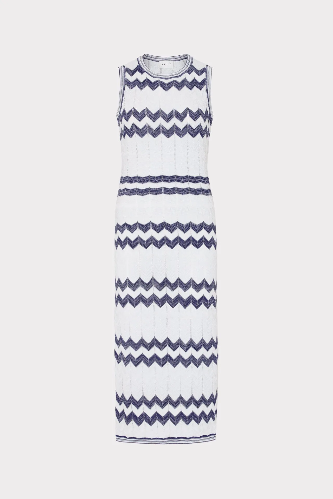 Oversized Zig Zag Midi Dress