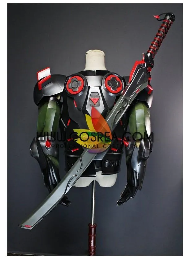 Overwatch Genji Oni Skin Custom Armor Cosplay Costume