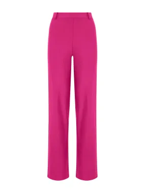 Pantalone a palazzo in tessuto Compact - Fuchsia Purple