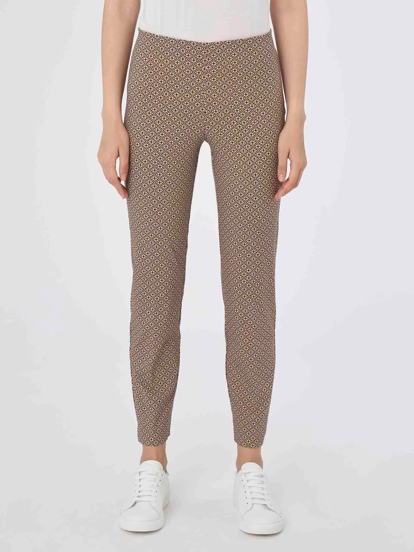 Pantalone a sigaretta in Digital Compact - Fant. Irish Cream