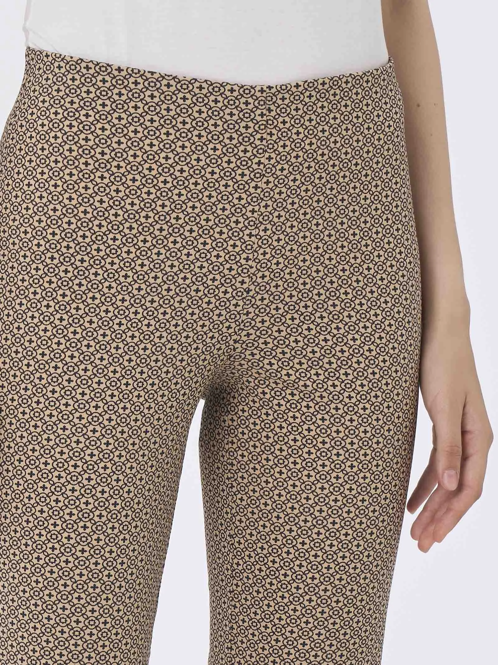 Pantalone a sigaretta in Digital Compact - Fant. Irish Cream