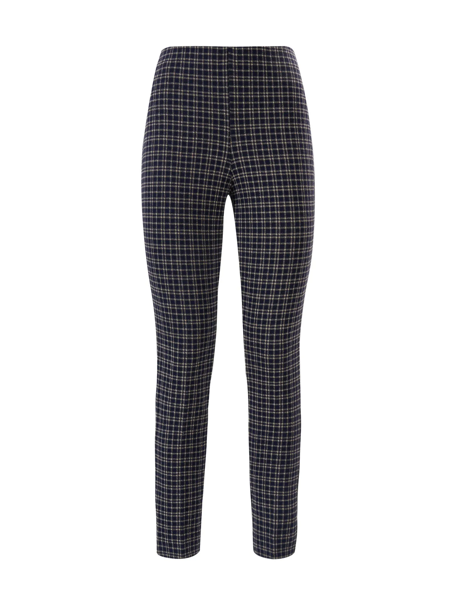 Pantalone a sigaretta in tessuto Eco Jacquard tartan