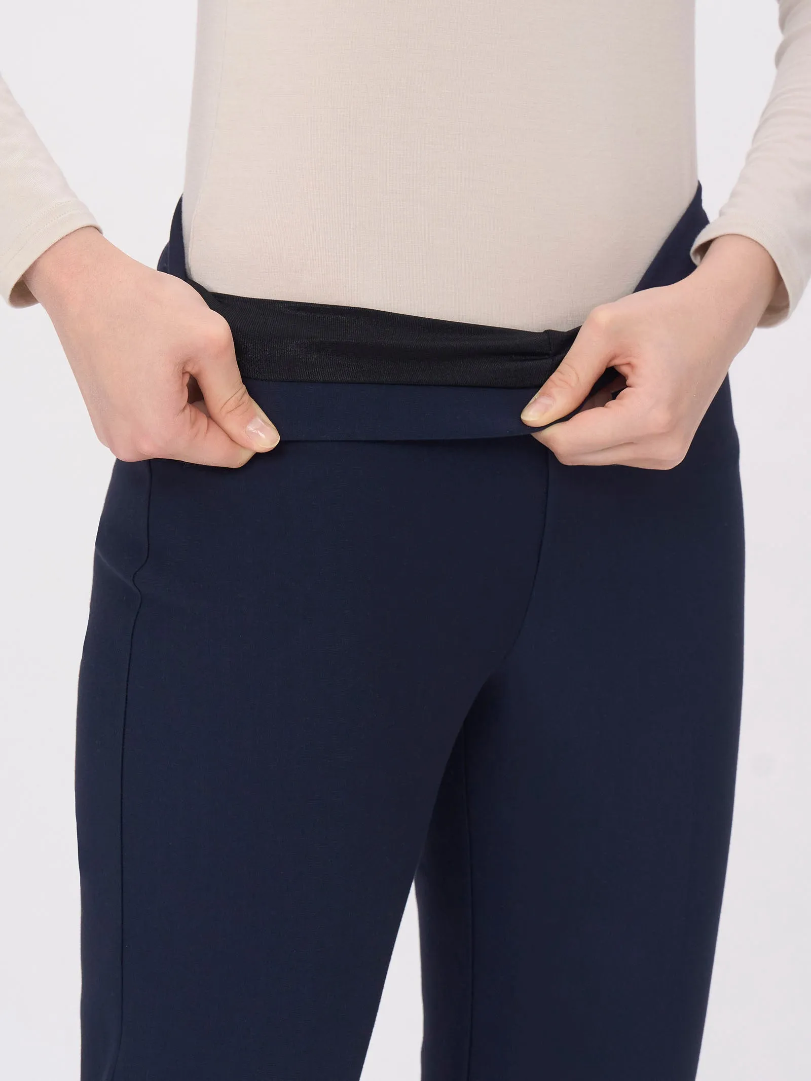 Pantalone a sigaretta modellante in tessuto Compact - Persia