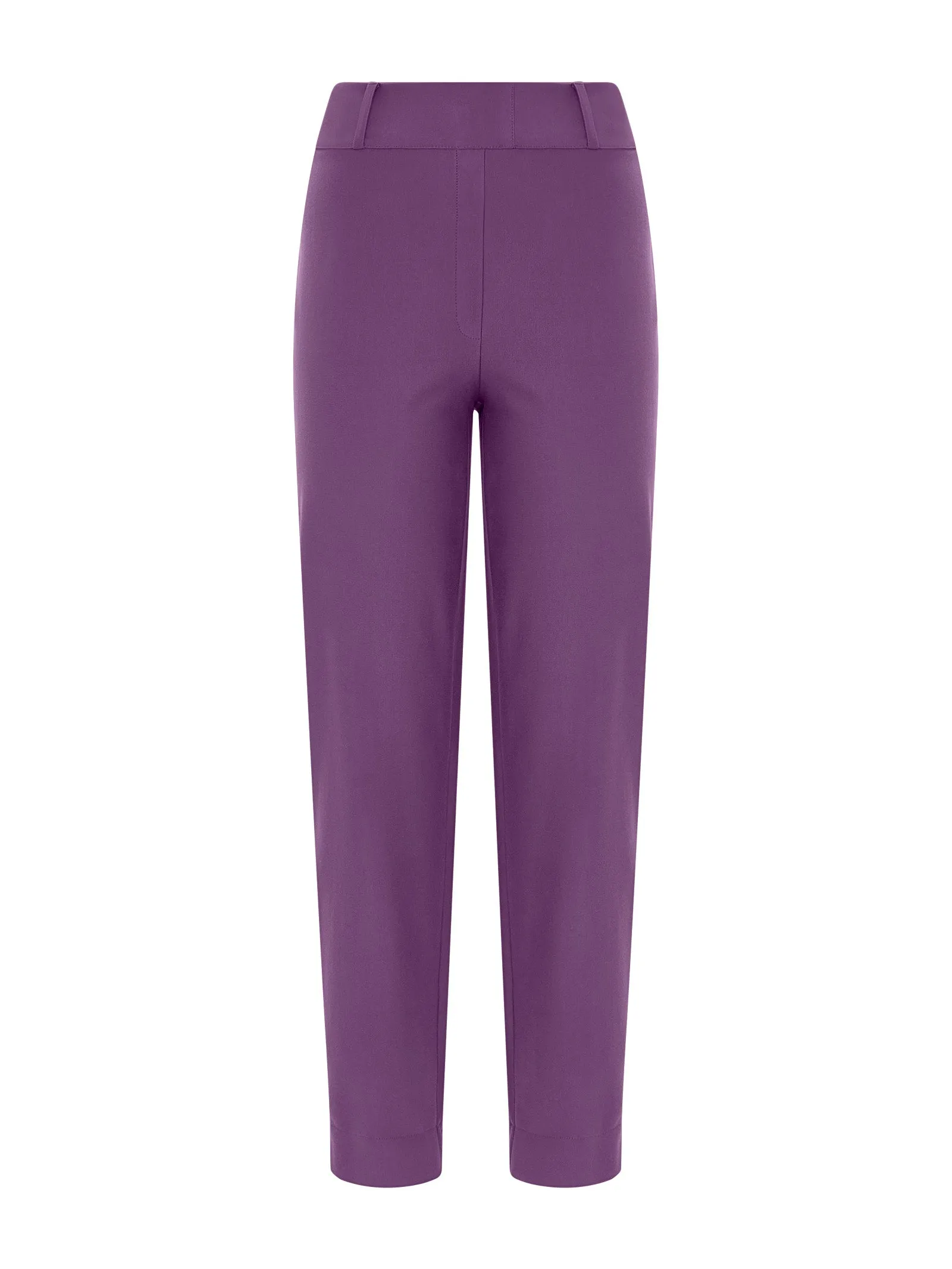 Pantalone cropped in tessuto Compact  - Sunset Purple