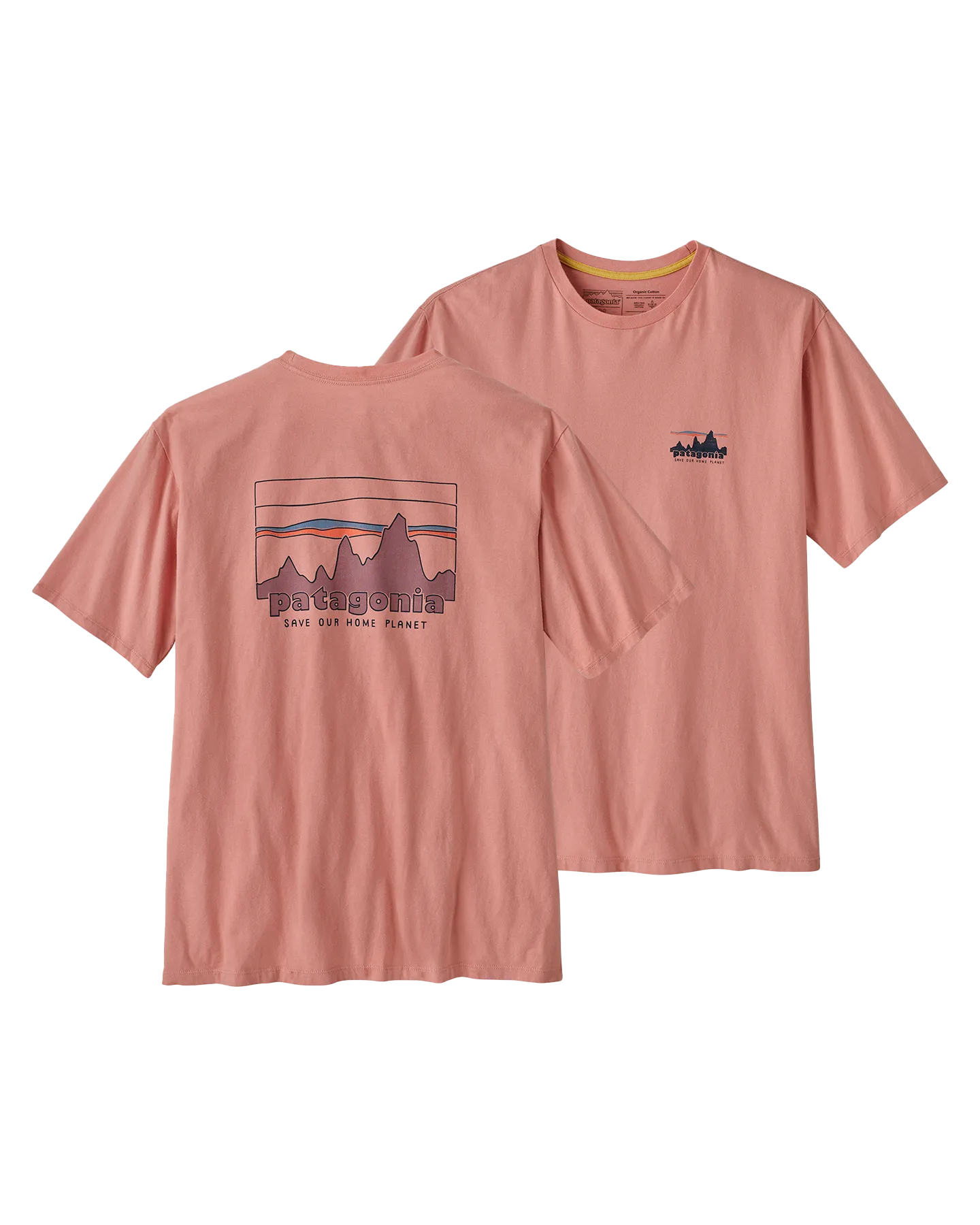 Patagonia '73 Skyline Organic T-Shirt - Sunfade Pink