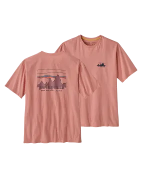 Patagonia '73 Skyline Organic T-Shirt - Sunfade Pink