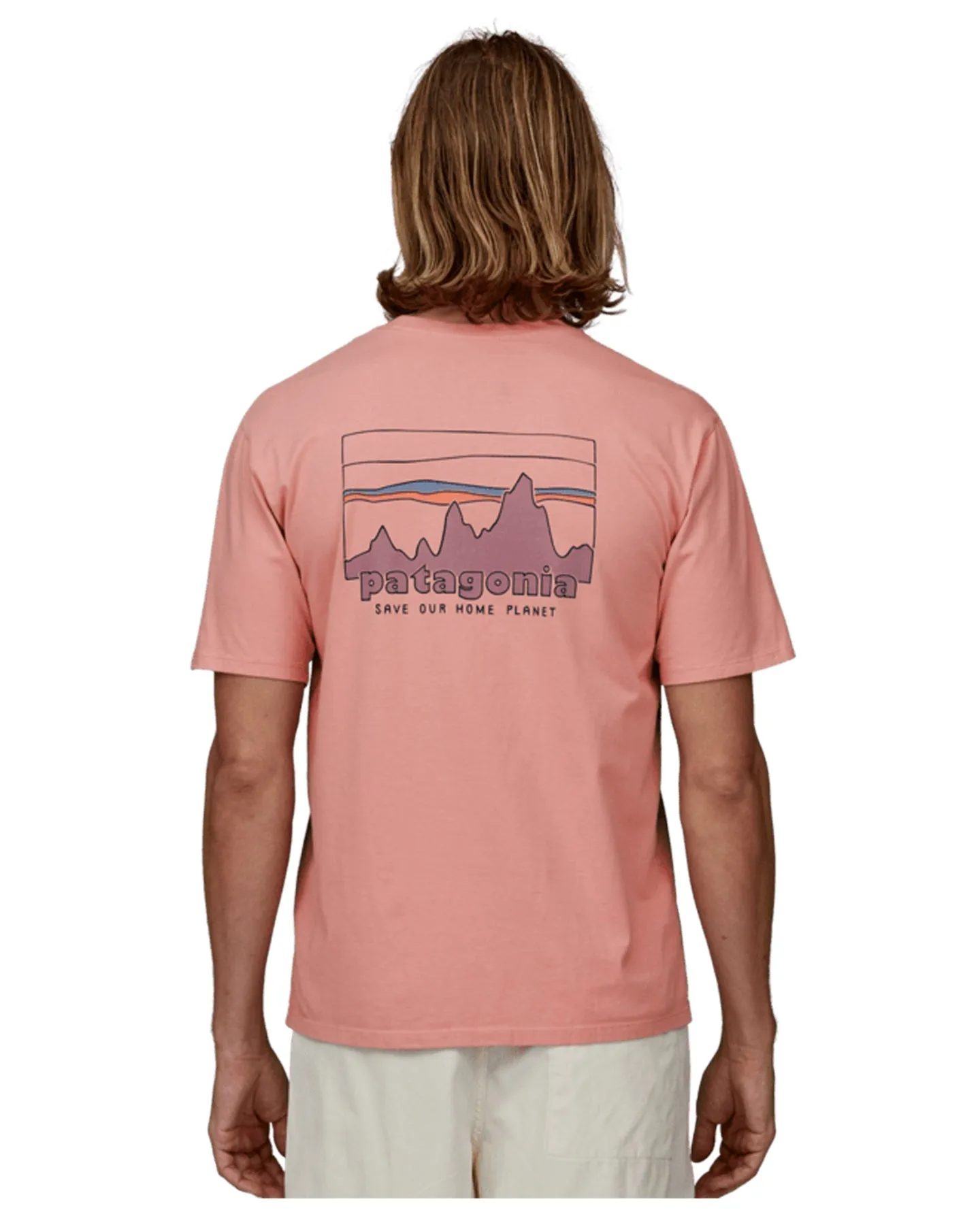 Patagonia '73 Skyline Organic T-Shirt - Sunfade Pink