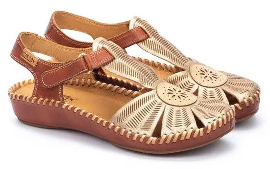 Pikolinos Vale 655-0575 Womens Leather Touch-Fastening Sandal