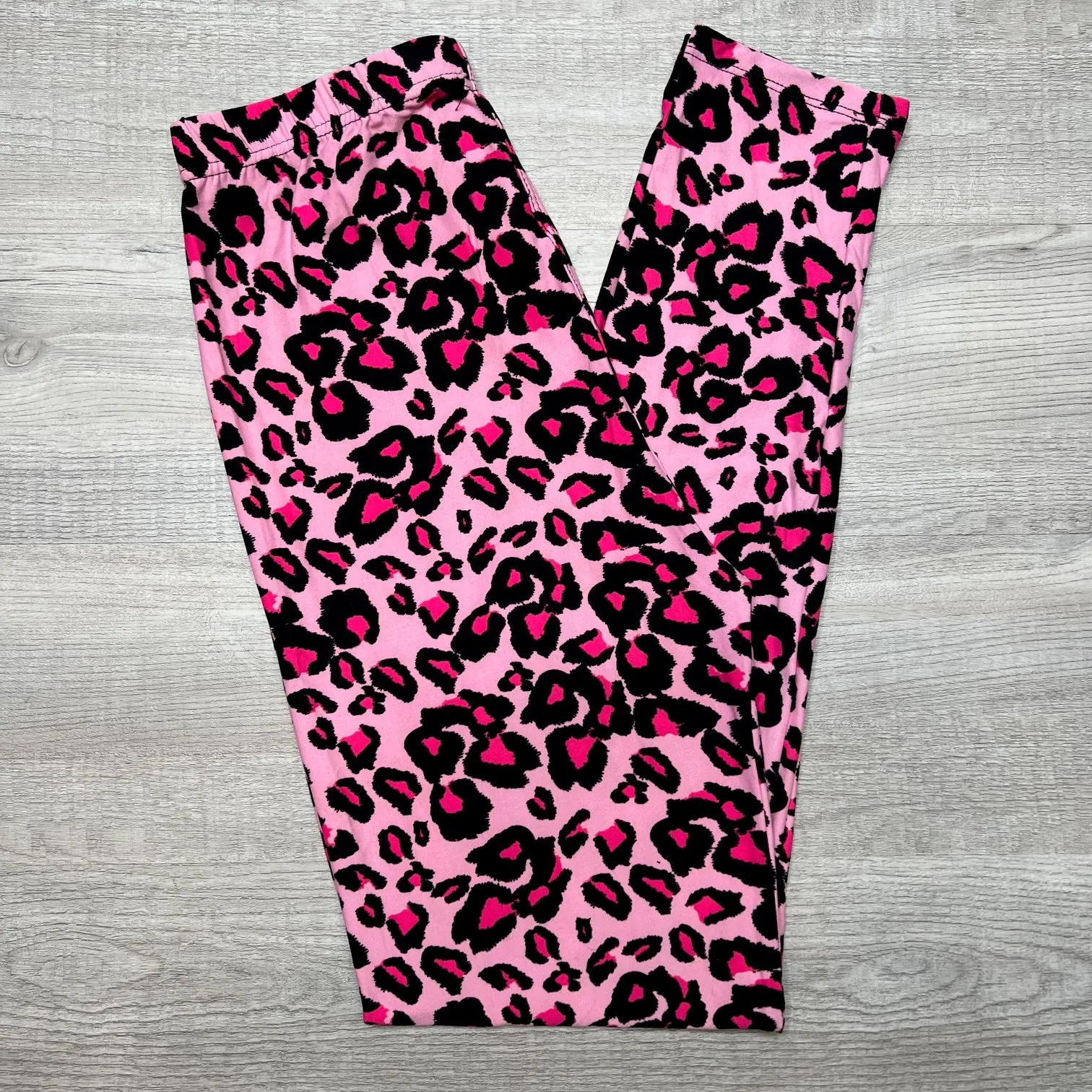 Pink Leopard Print Leggings