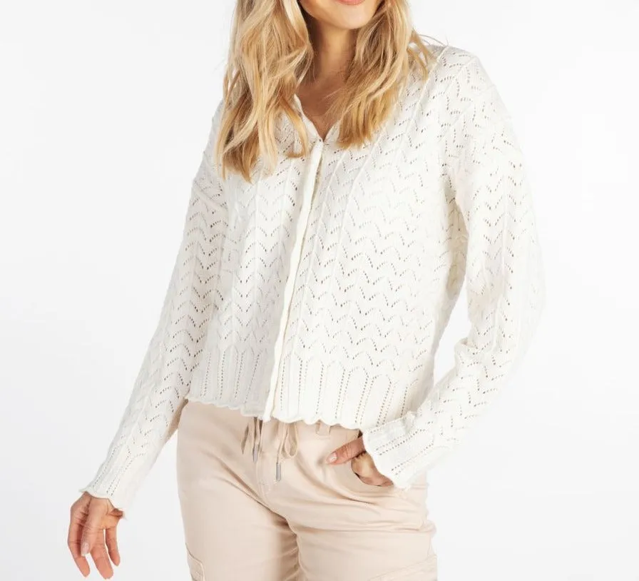 Pointelle Cardigan