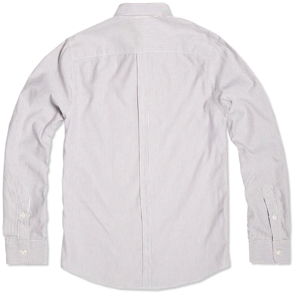 Raf Simons x Fred Perry Stripe Button Down ShirtWhite