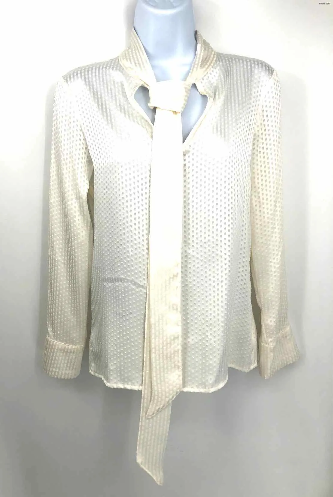 REISS Ivory Textured Longsleeve Size 0  (XS) Top