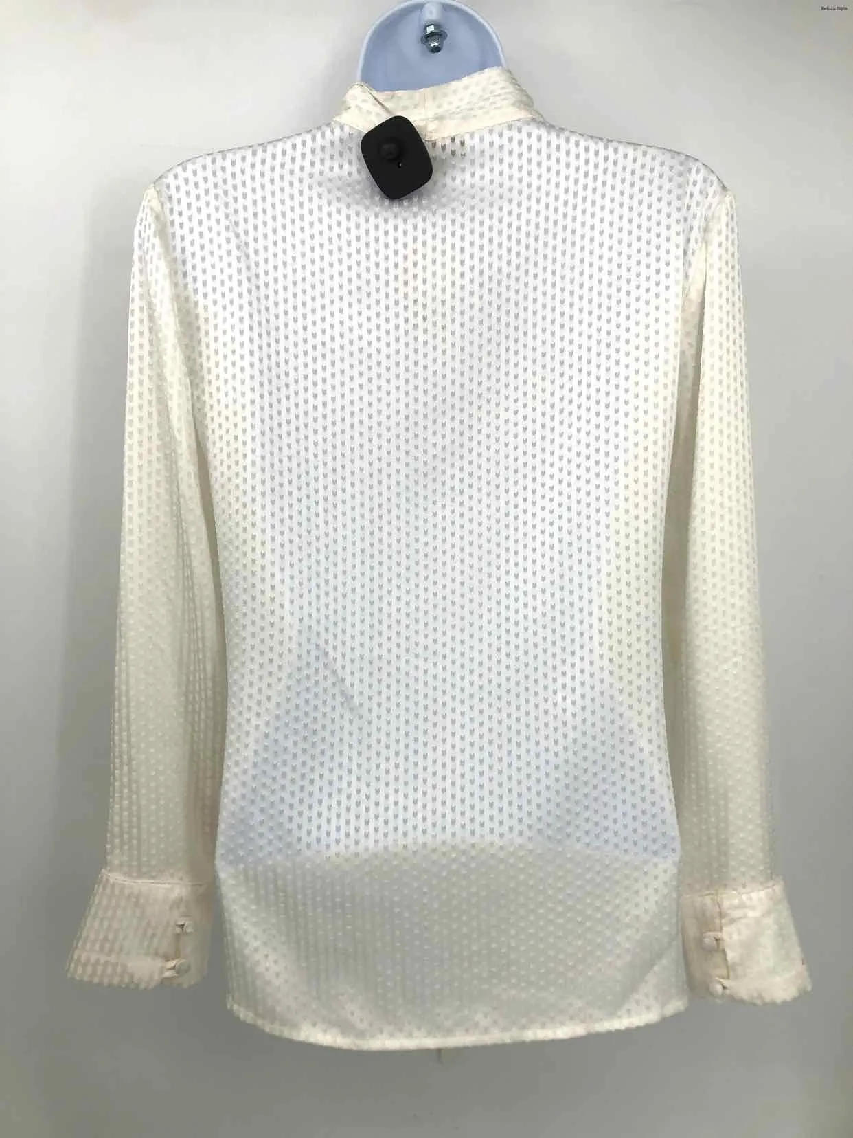 REISS Ivory Textured Longsleeve Size 0  (XS) Top