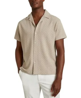 Reiss Jono Textured Camp Shirt