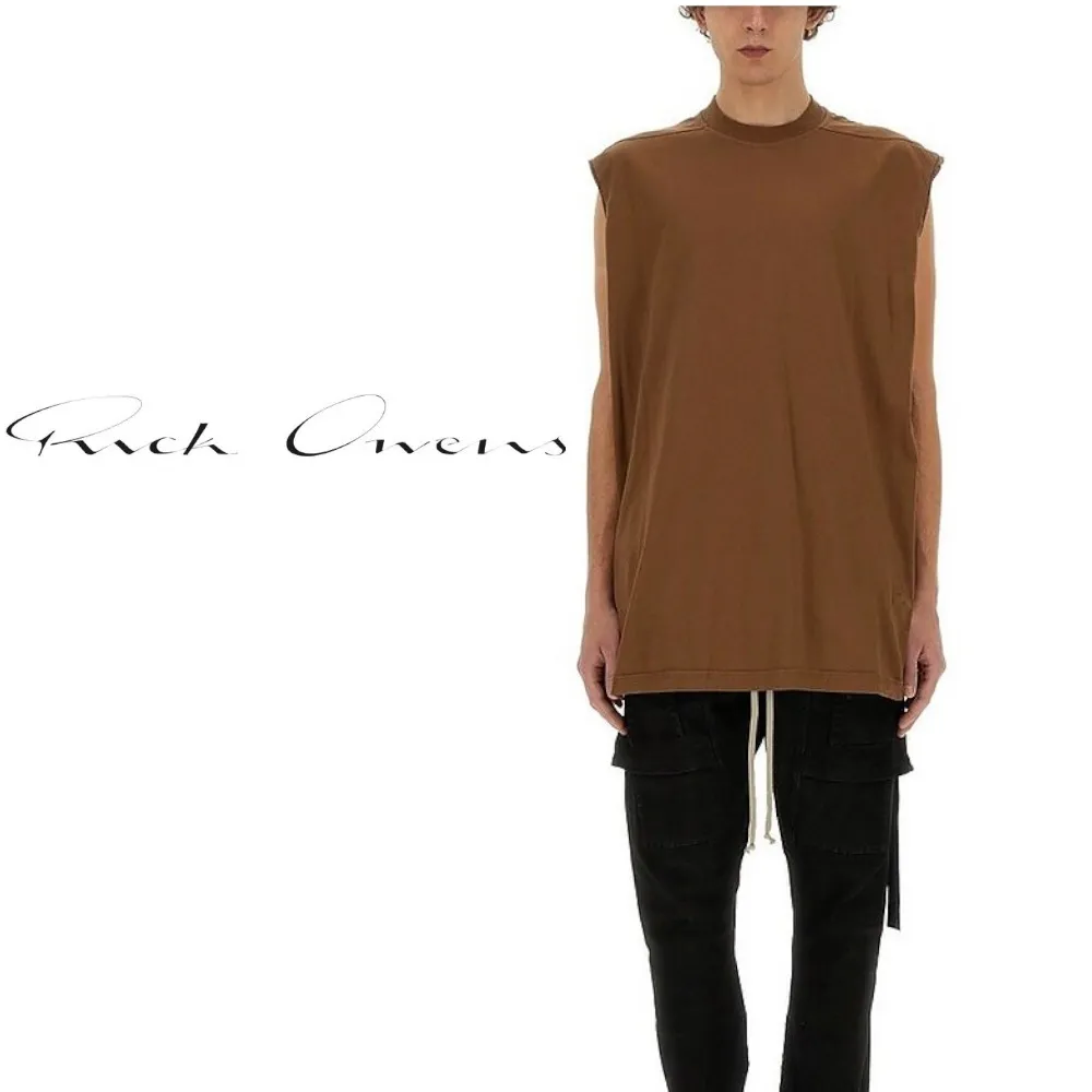 RICK OWENS  |Crew Neck Pullovers Sleeveless Street Style Plain Cotton