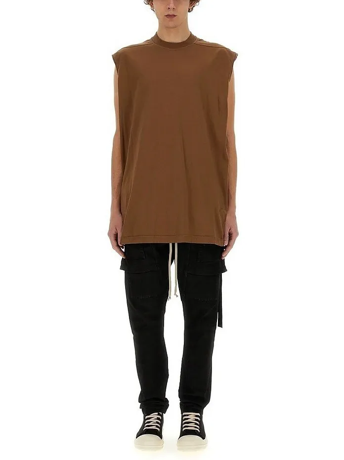 RICK OWENS  |Crew Neck Pullovers Sleeveless Street Style Plain Cotton