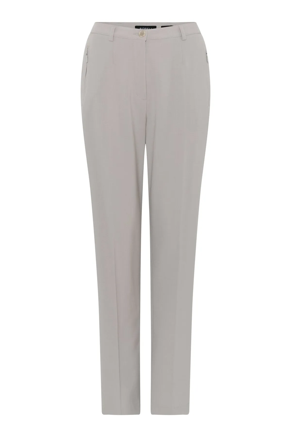 Robell Sahra Straight Leg Trousers- Beige