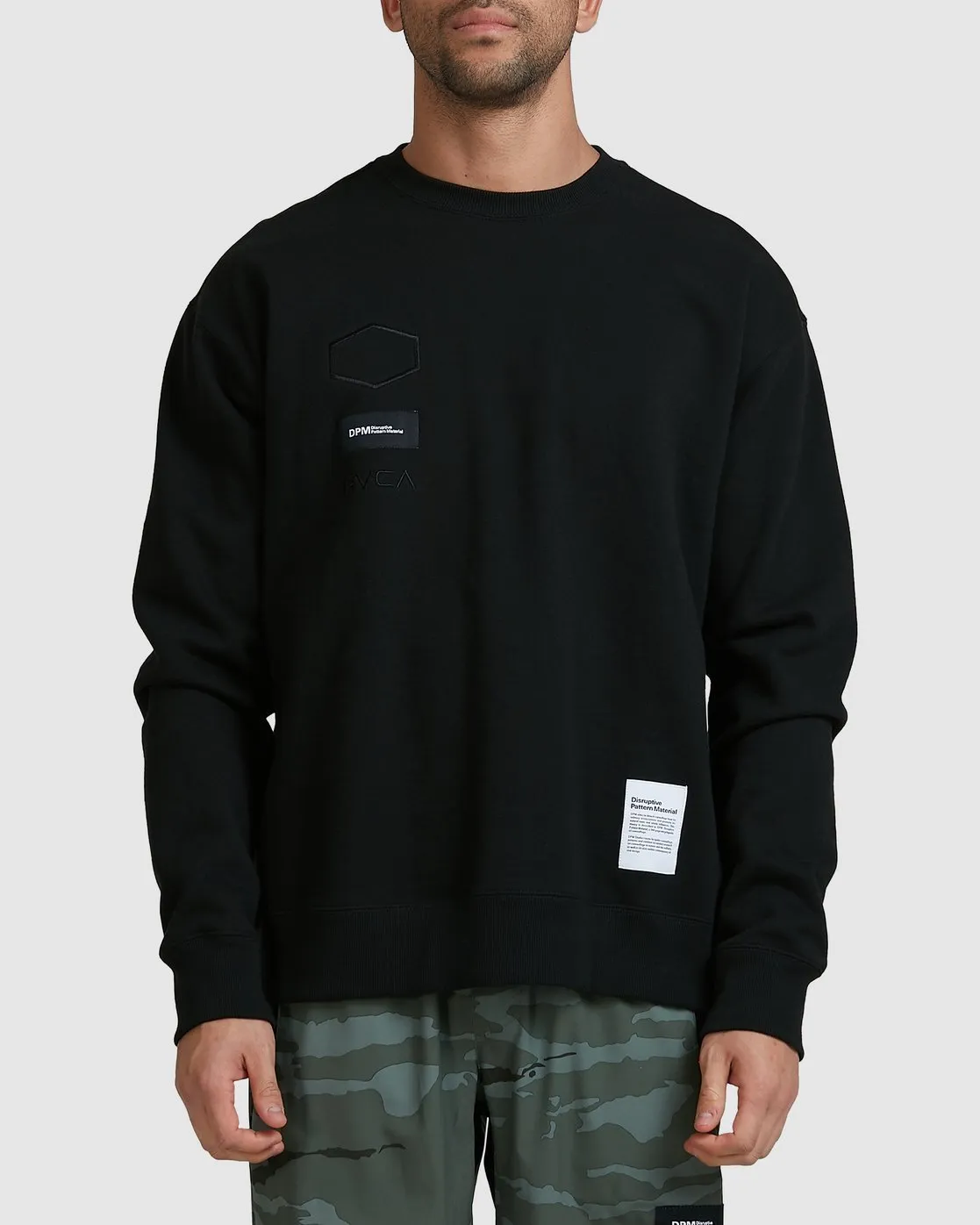 RVCA  |Sweat Long Sleeves Plain Logo Sweatshirts