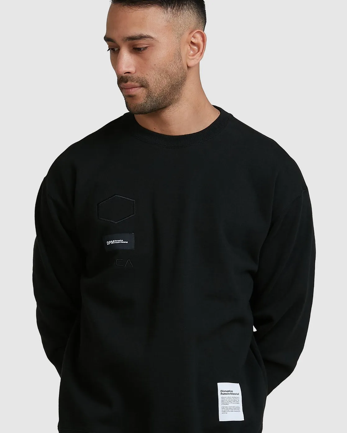 RVCA  |Sweat Long Sleeves Plain Logo Sweatshirts