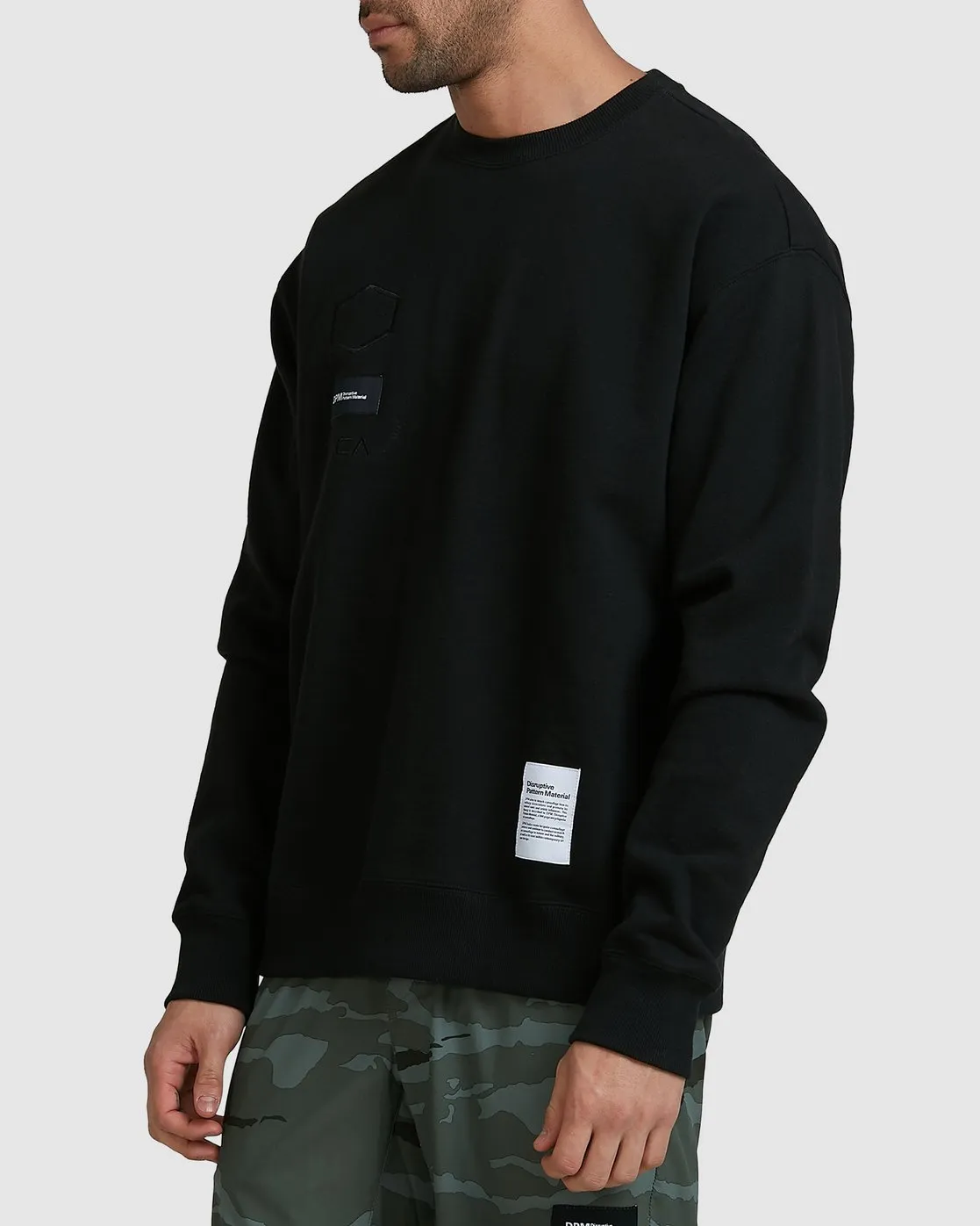 RVCA  |Sweat Long Sleeves Plain Logo Sweatshirts