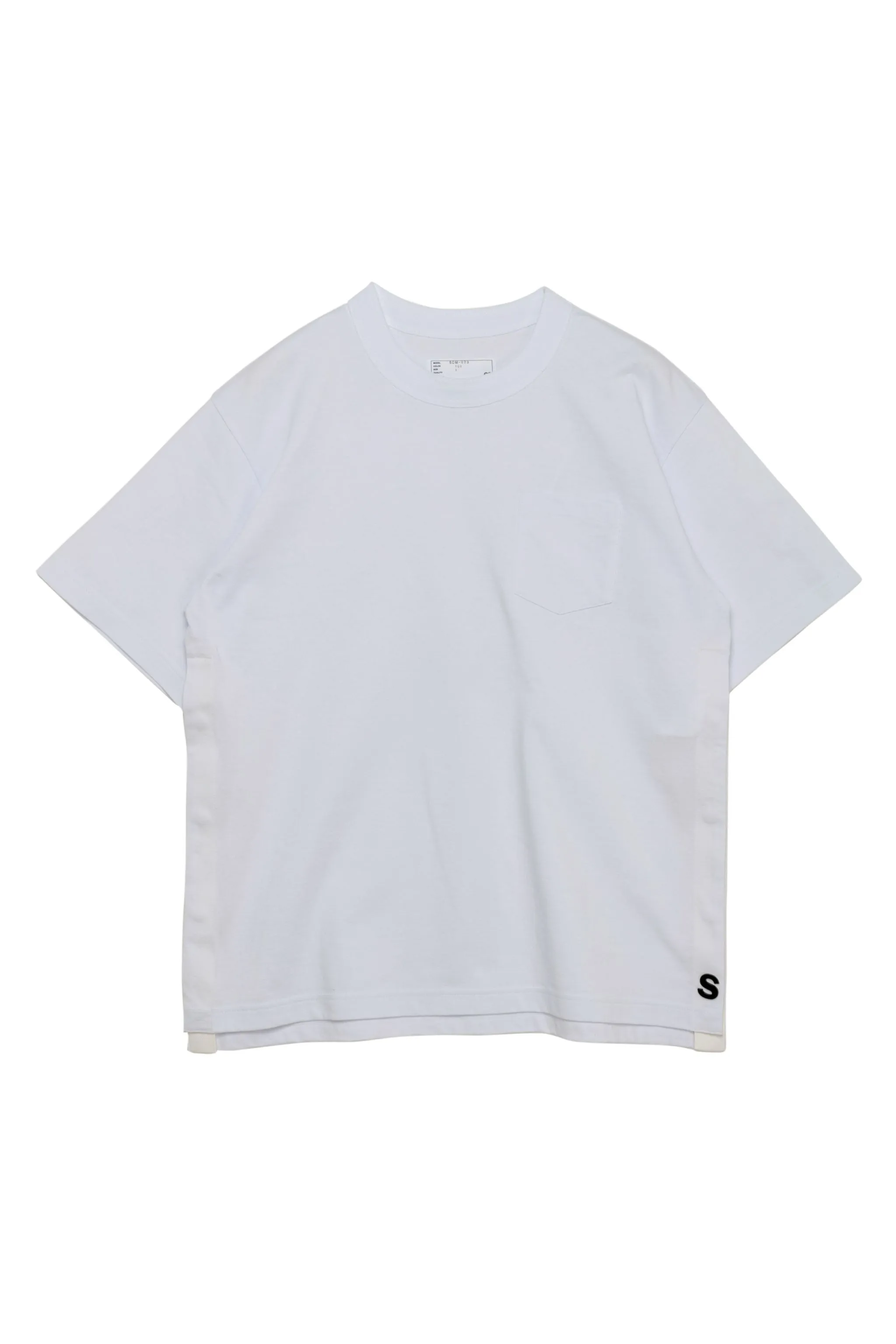 sacai  |Crew Neck Pullovers Street Style Plain Cotton Short Sleeves