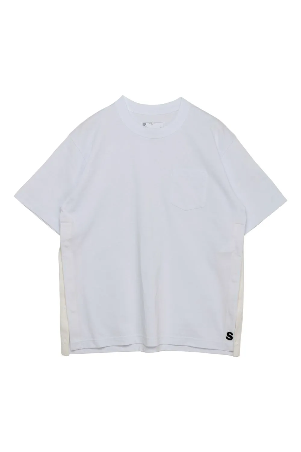 sacai  |Crew Neck Pullovers Street Style Plain Cotton Short Sleeves