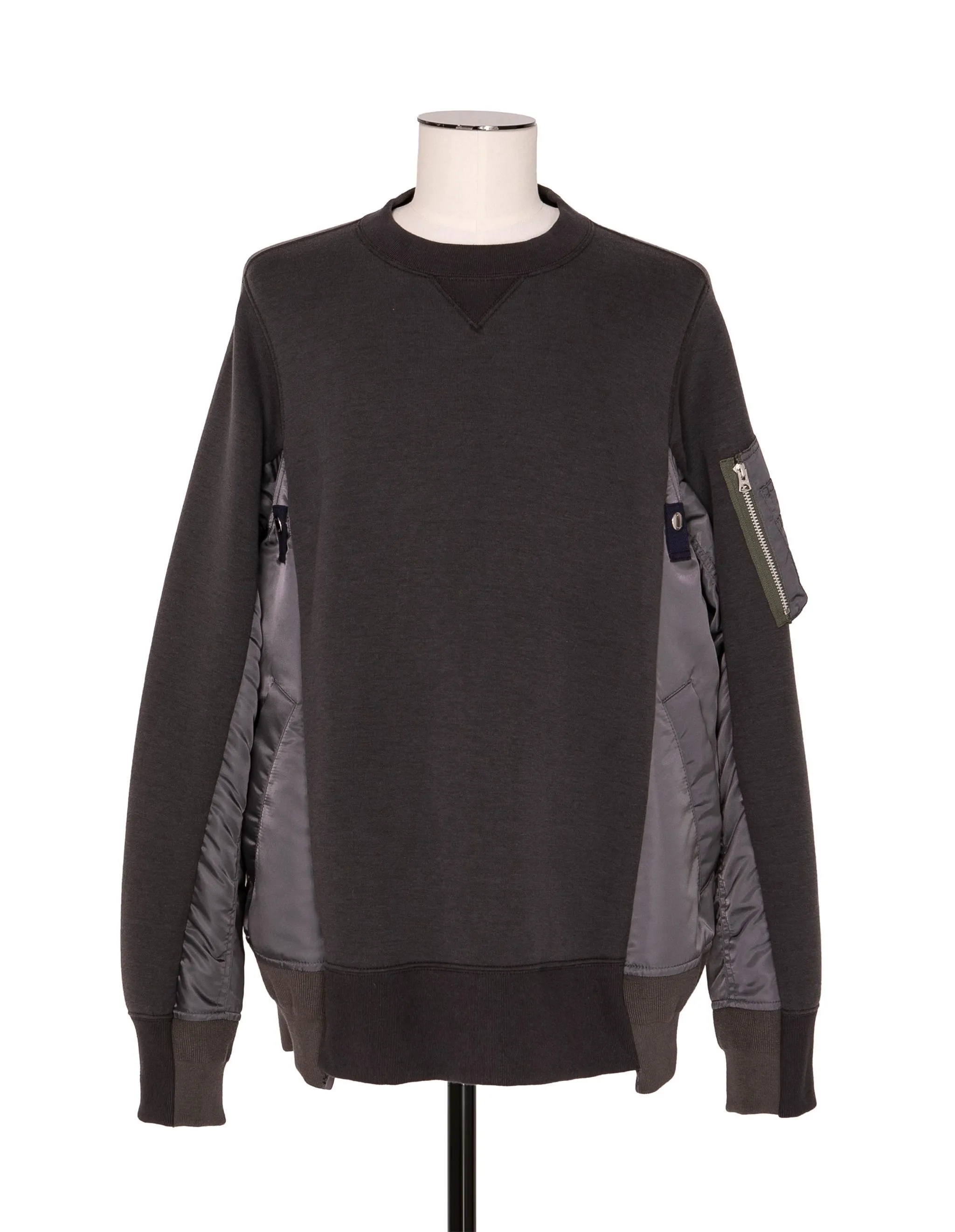 sacai  |Nylon Street Style Long Sleeves Plain Cotton Designers