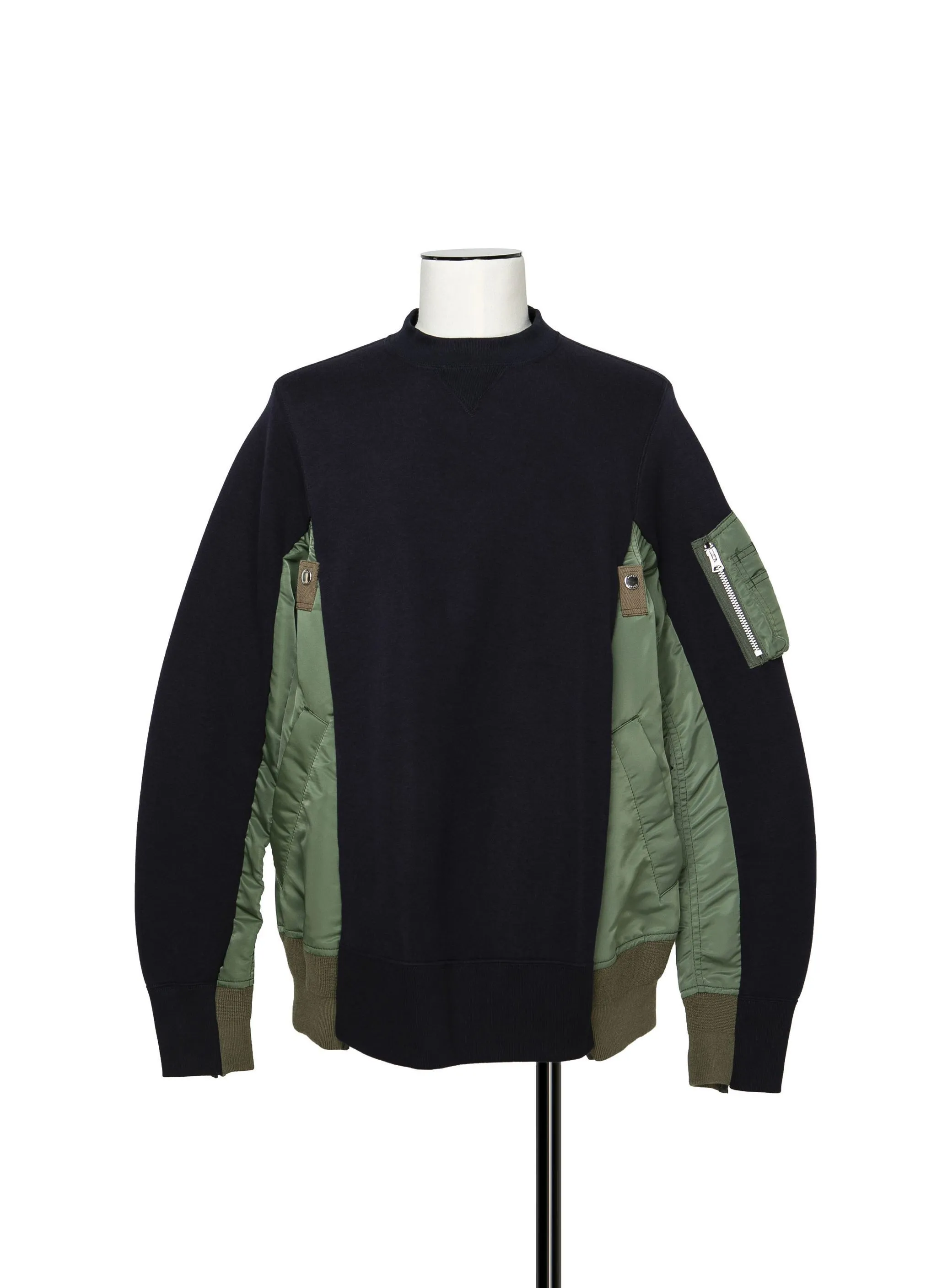 sacai  |Nylon Street Style Long Sleeves Plain Cotton Designers