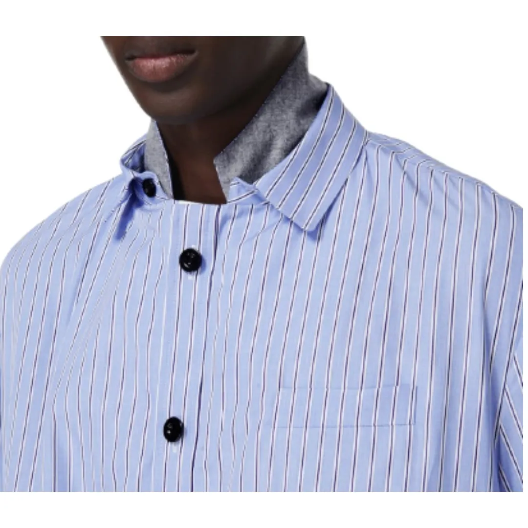 sacai  |Stripes Long Sleeves Cotton Designers Shirts