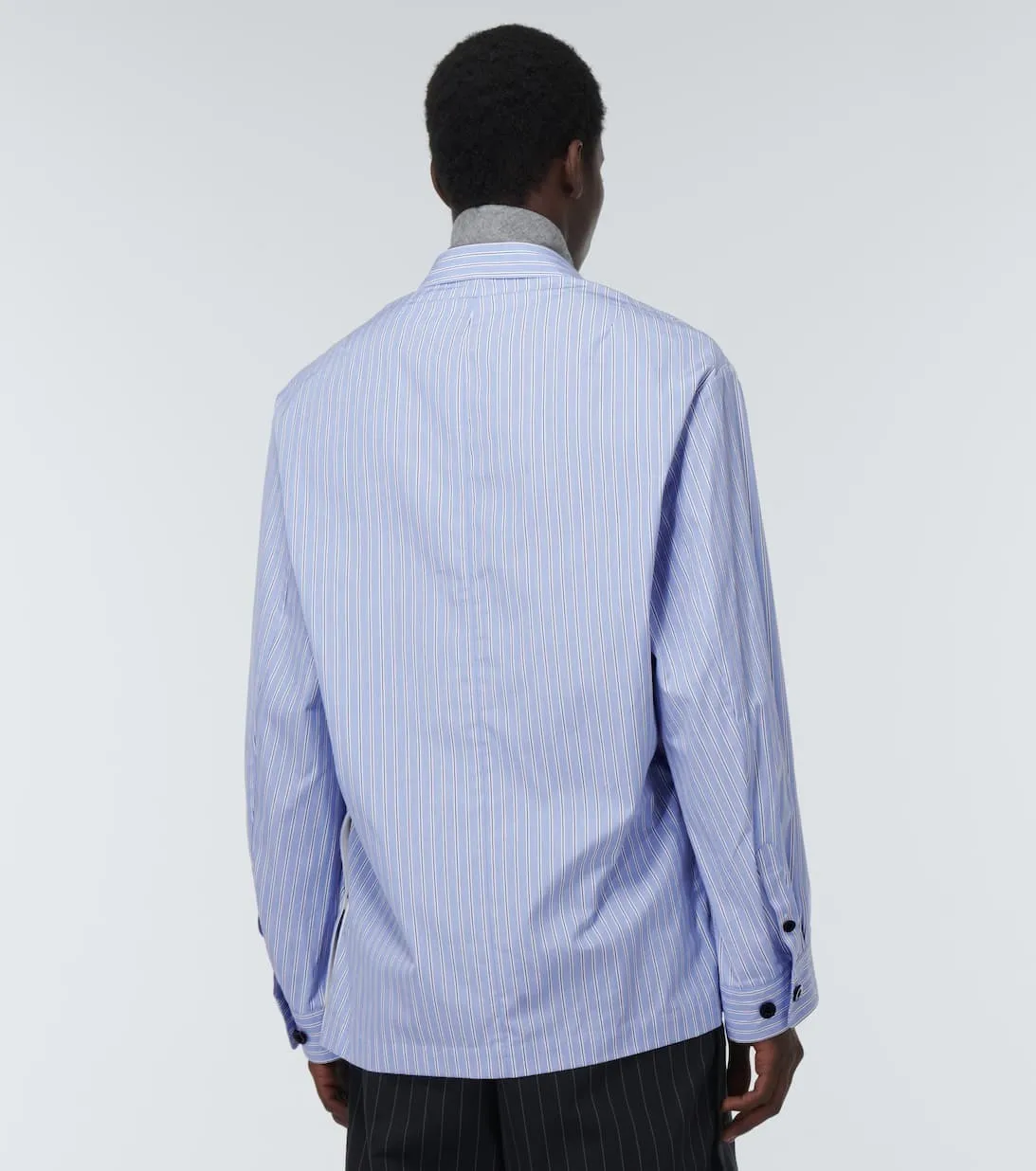 sacai  |Stripes Long Sleeves Cotton Designers Shirts