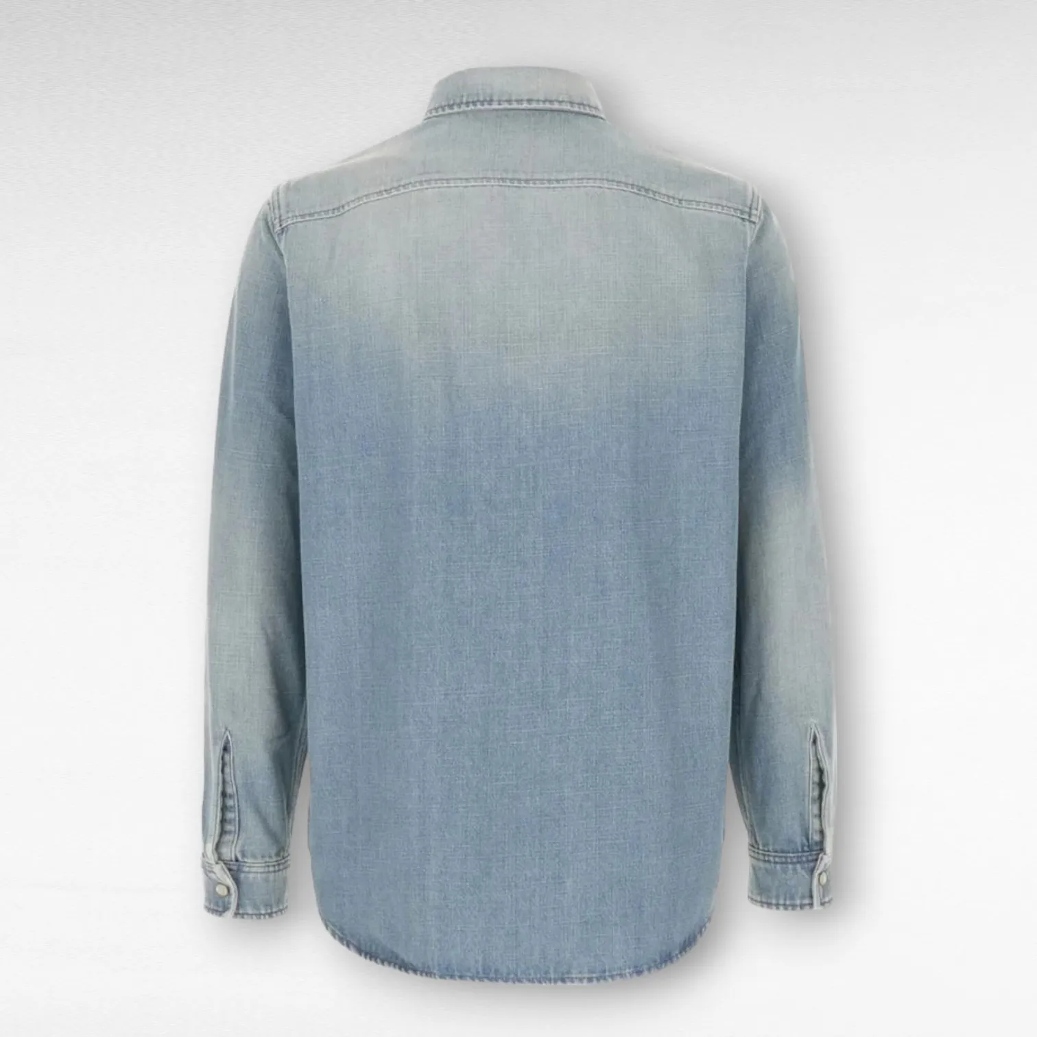 Saint Laurent  |Denim Long Sleeves Luxury Shirts