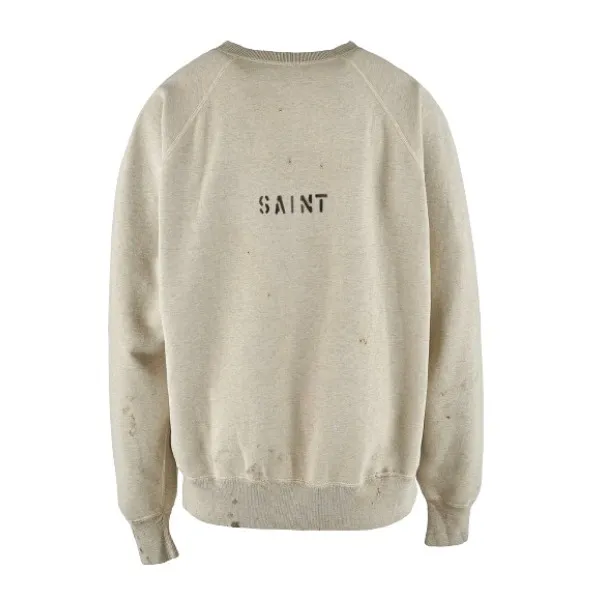 Saint Mxxxxxx  |Long Sleeves Cotton Logo Sweatshirts