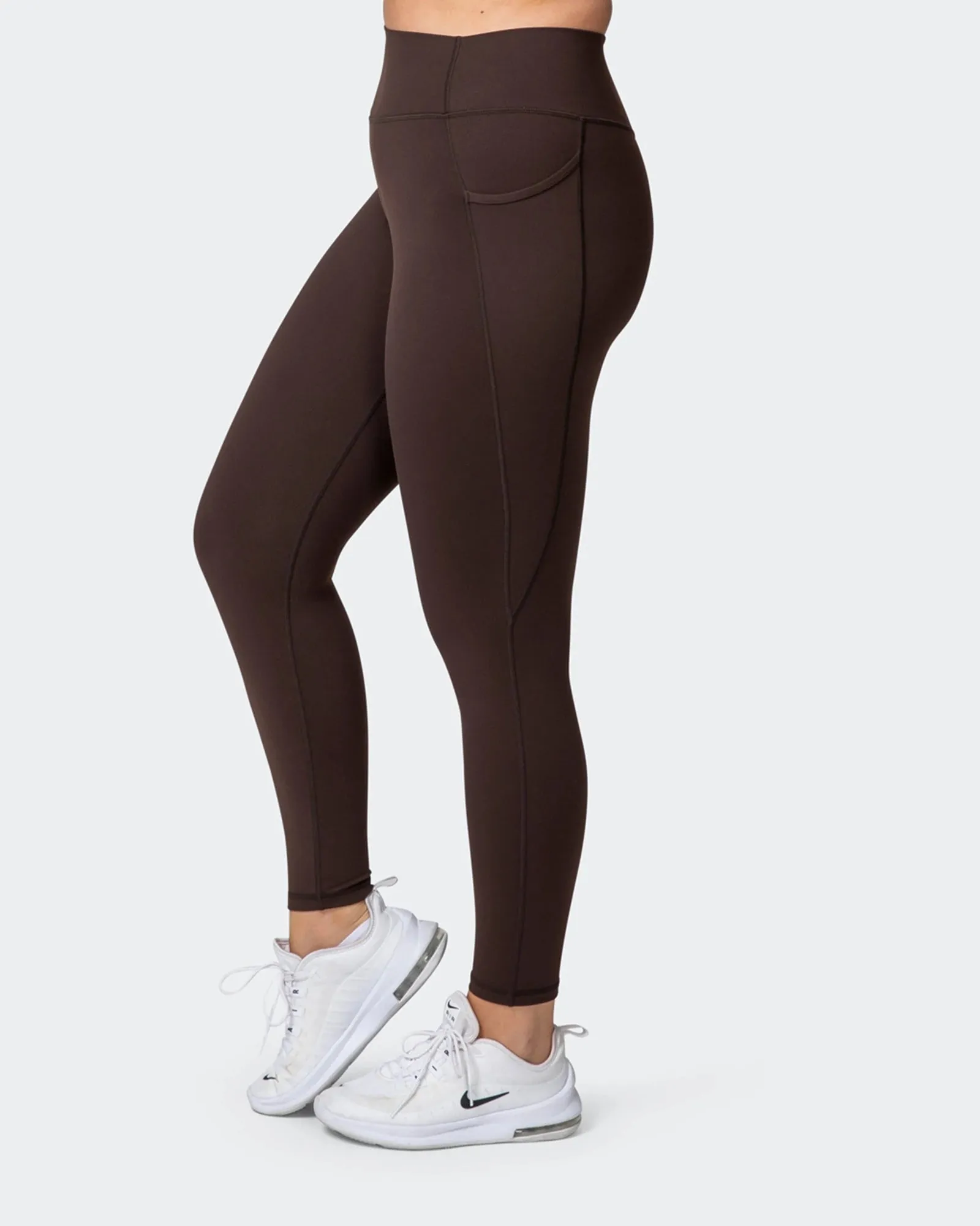 SIGNATURE POCKET ANKLE LENGTH LEGGINGS Cocoa