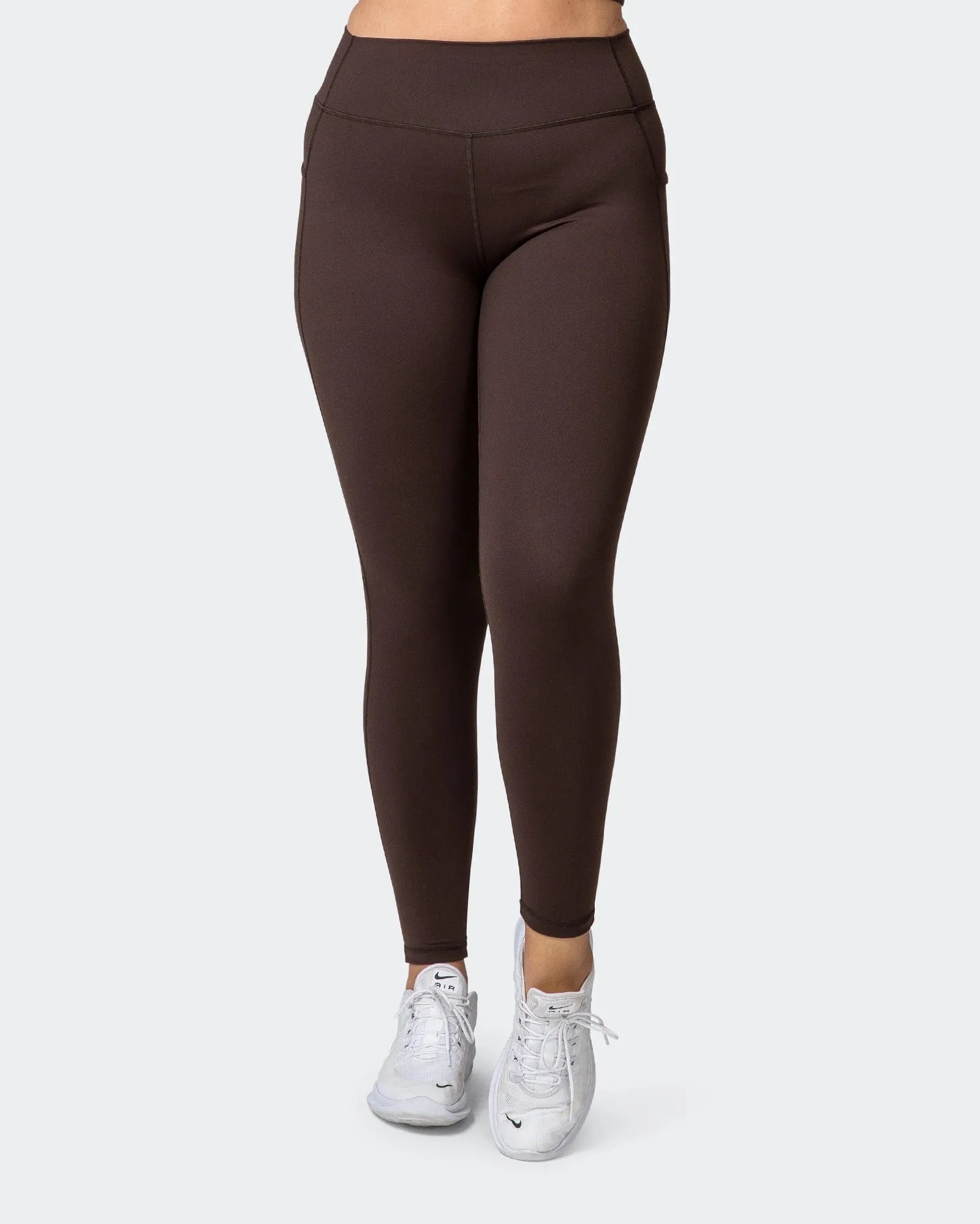 SIGNATURE POCKET ANKLE LENGTH LEGGINGS Cocoa