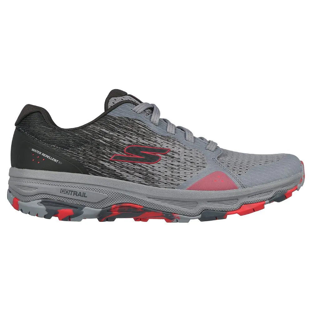 SKECHERS Men's Go Run Trail Altitude-Phantom Rubble Running Shoe (Gray/Red)