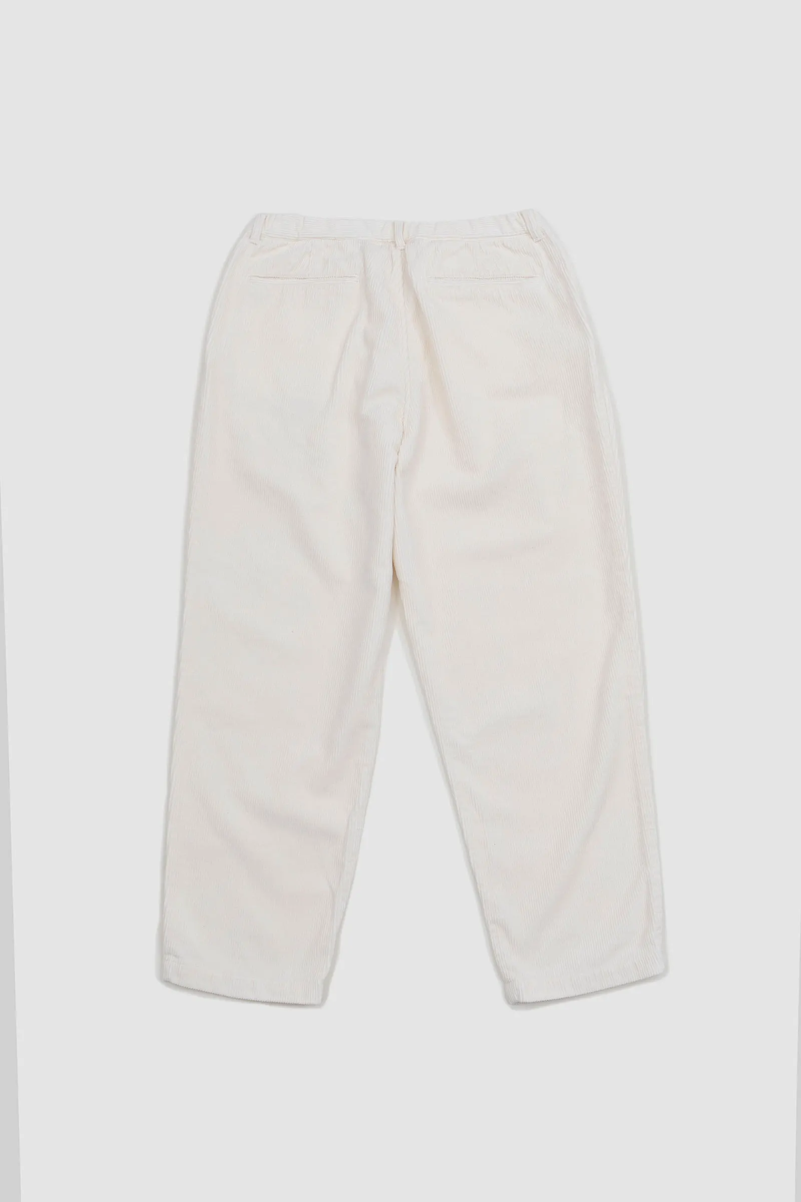 Still By Hand Garment-Dye Corduroy Pants Off White