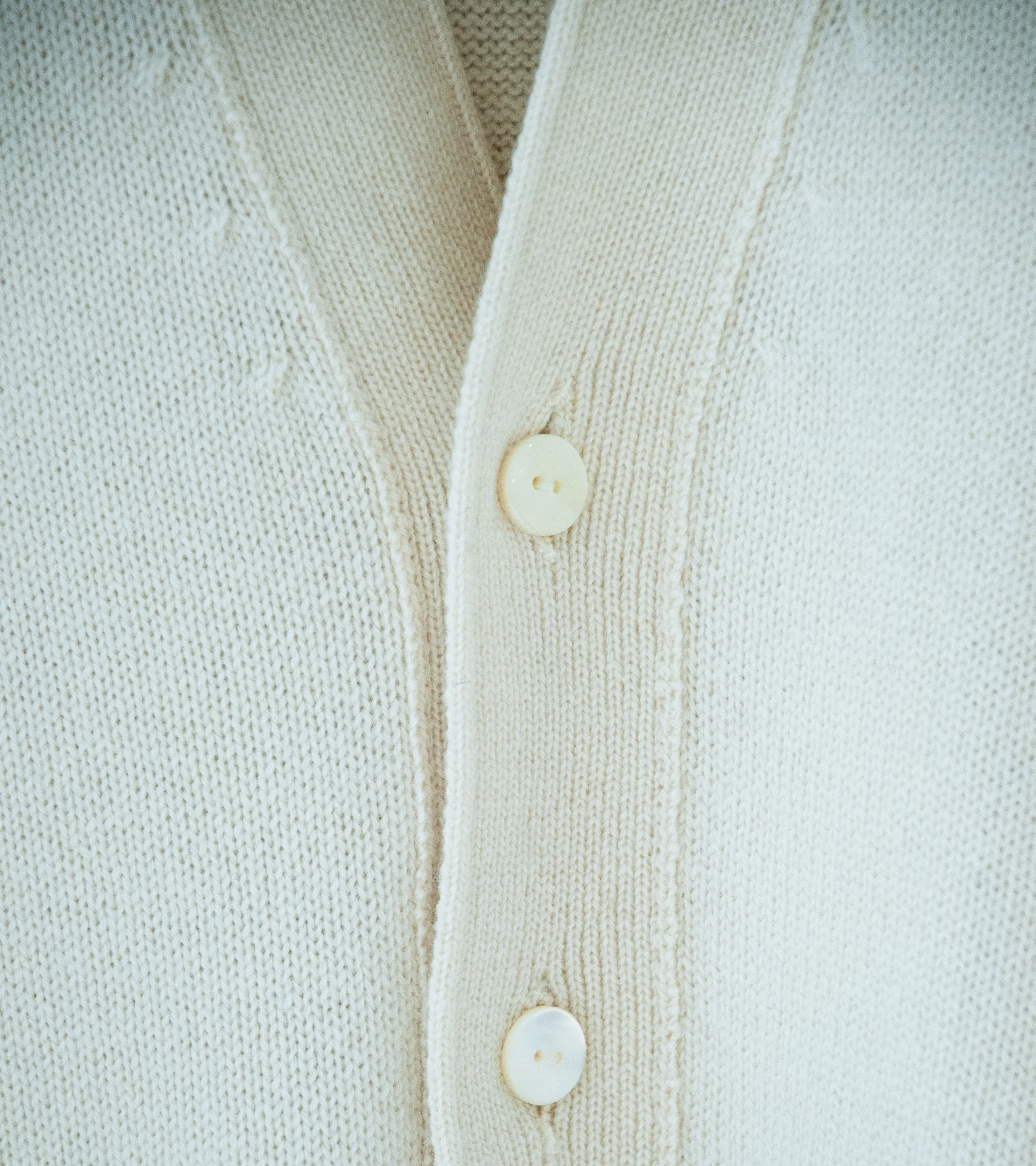 Stoffa 'Drop Shoulder Cardigan' (Ivory Cashmere)